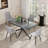 Extendable Dining Table Set with Chairs-2081310944-2081310946