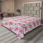 Rose foncé, vert menthe / floral