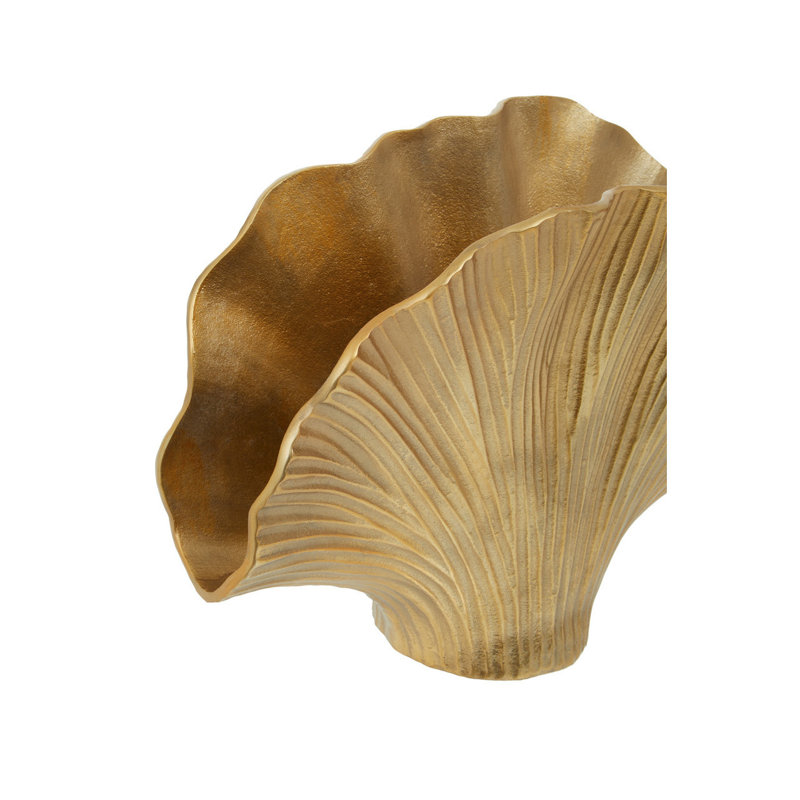 Latasha Ceramic Table Vase, Gold, 44cm H x 32cm W x 17cm D