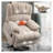 23" Oversized Power Lift Recliner Chair with 8-Point Vibration Massage and Lumbar Heating, Beige Chenille Upholstered Heavy Duty Reclining Chair for Elderly