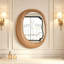 Miroir mural asymétrique en bois manufacturé-407013672-407013679