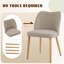 Chaises de salle à manger modernes en bois, chaises de salle à manger avec pieds en bois, chaises rembourrées-256665838-256665835