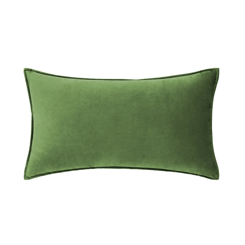  Housse de coussin en velours, Vert pomme