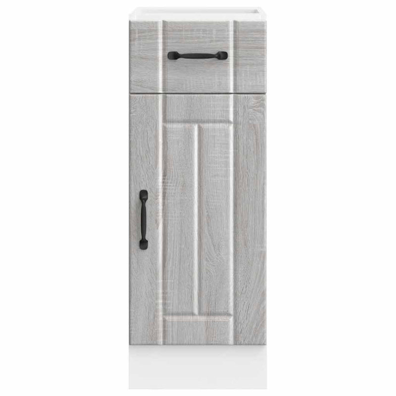 Kitchen Base Cabinet Lucca Engineered Wood, Grey Sonoma