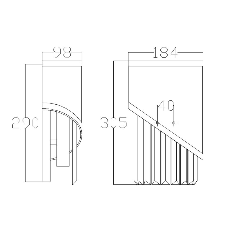 Castle Cary Steel Flush Mounted Sconce