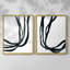 Onyx Ribbon I-Premium, impression encadrée - prête à être accrochée - aucun clou requis - aucun clou requis-1699226563-1699226561