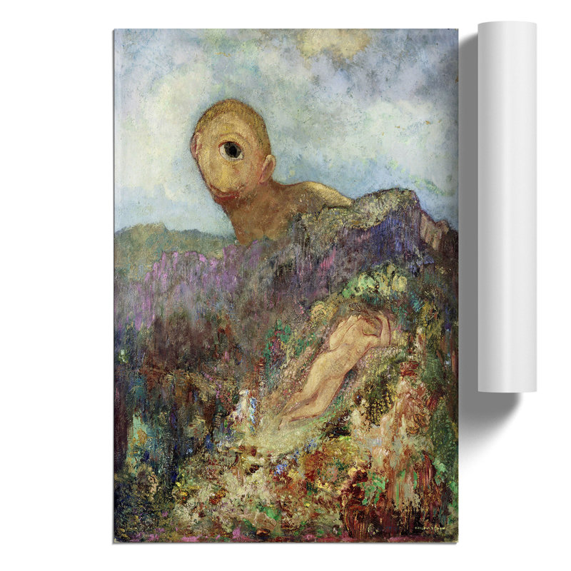 The Cyclops by Odilon Redon - Frameless Print, 30cm H x 21cm W x 0.1cm D