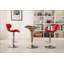Tabouret de bar pivotant réglable avec base chromée-2144307006