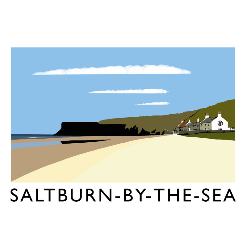 'Saltburn-by-the-Sea 2' by Richard O'Neil - Print, No Frame, 30 cm H x 40 cm W x 1 cm D