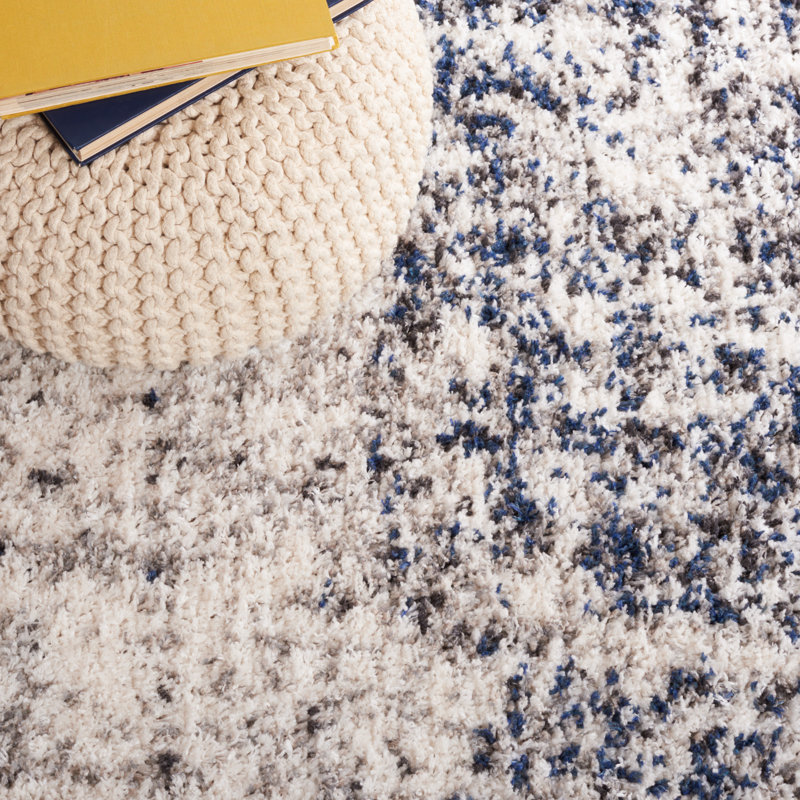 Mertens Abstract Machine Woven Area Rug, Rectangle 10' x 14'