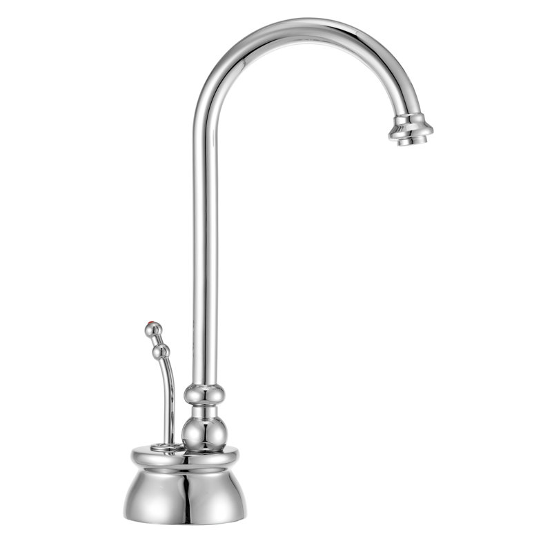 10" Calorah 1-Handle Hot Water Dispenser Faucet with Heating Tank, Polished Chrome
