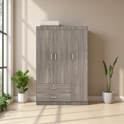 Armoire 3 portes avec 2 tiroirs