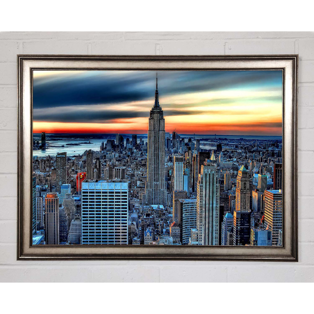 Gerahmter Kunstdruck New York City On Top Of The World