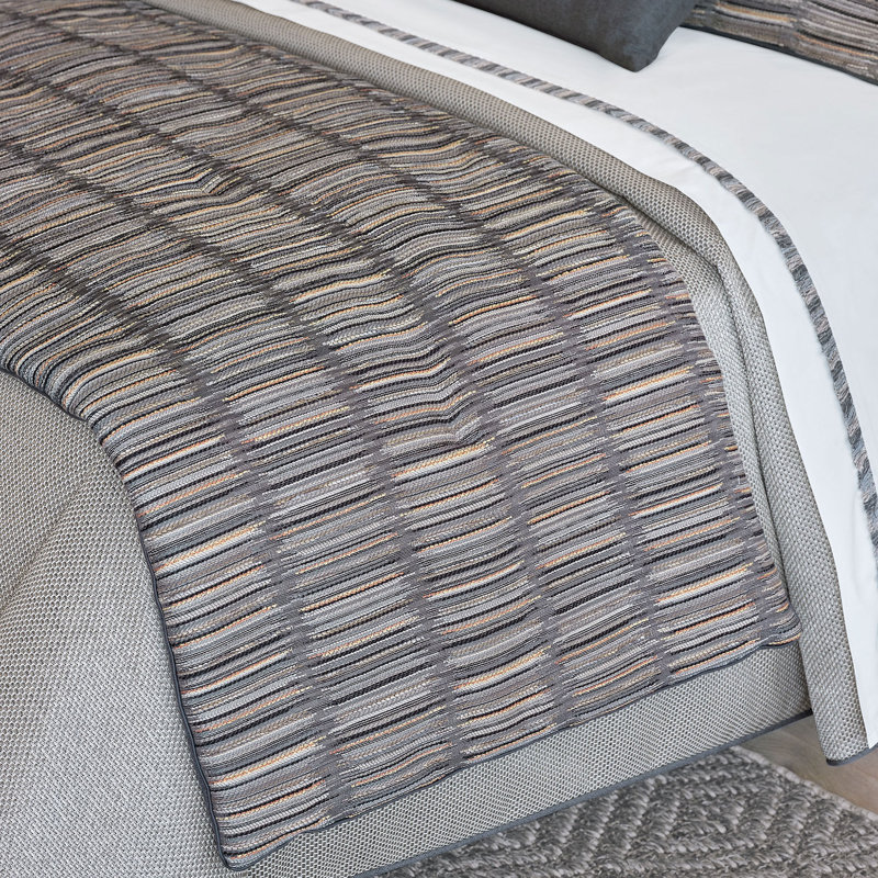 Taos Striped Bed Runner, King