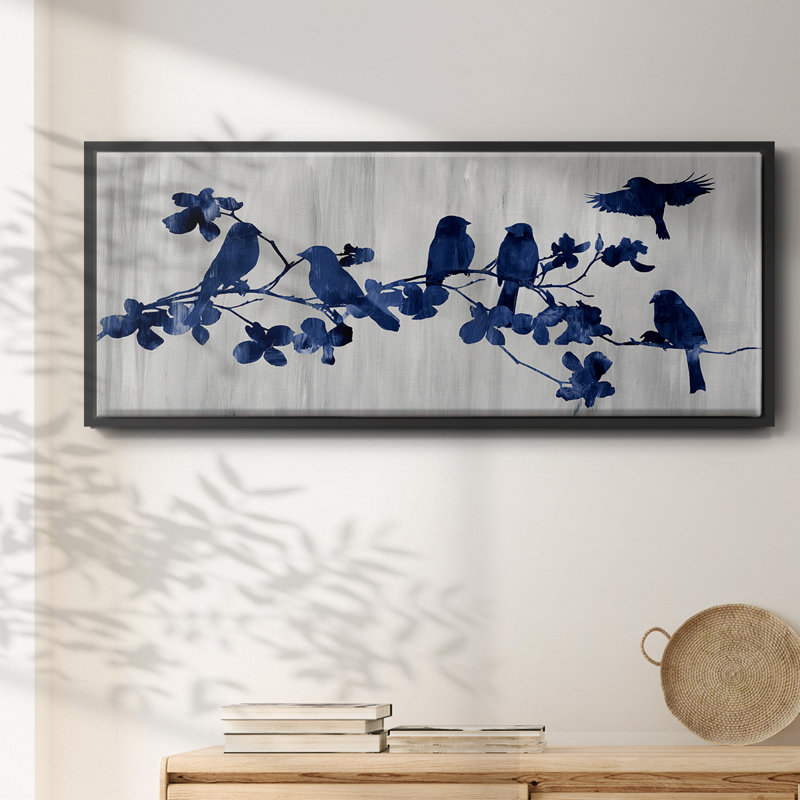 Indigo Hangout- Framed Canvas