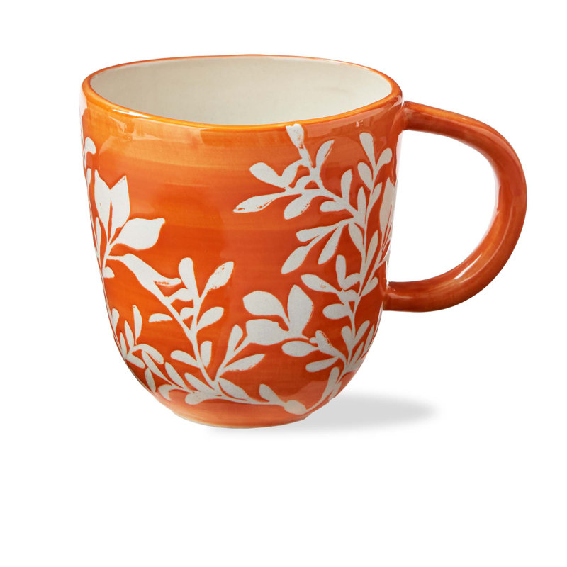 Harvest Mug Orange Ceramic Everyday 12 Oz