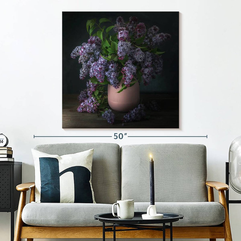 Harnek Purple Lilac Bouquet, 33'' H x 33'' W