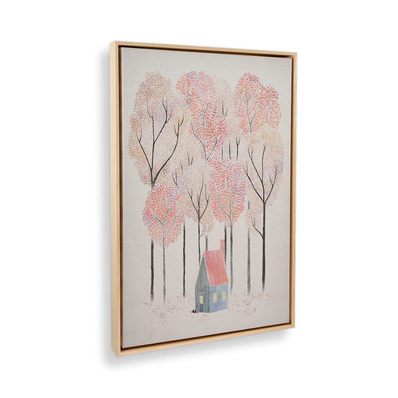 «Cabin In The Woods I» par David Fleck, reproduction d'art, Tanné, H 32 po x l 24 po, Impression encadrée sans passe-partout