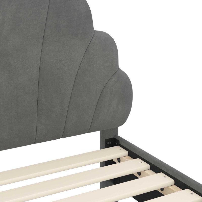 Bed Frame, 100 x 200cm, Dark Grey