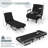 Twin 25.5'' Upholstered Futon Chair-1373145780