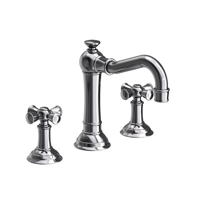 Jacobean Widespread Bathroom Faucet with Drain Assembly
