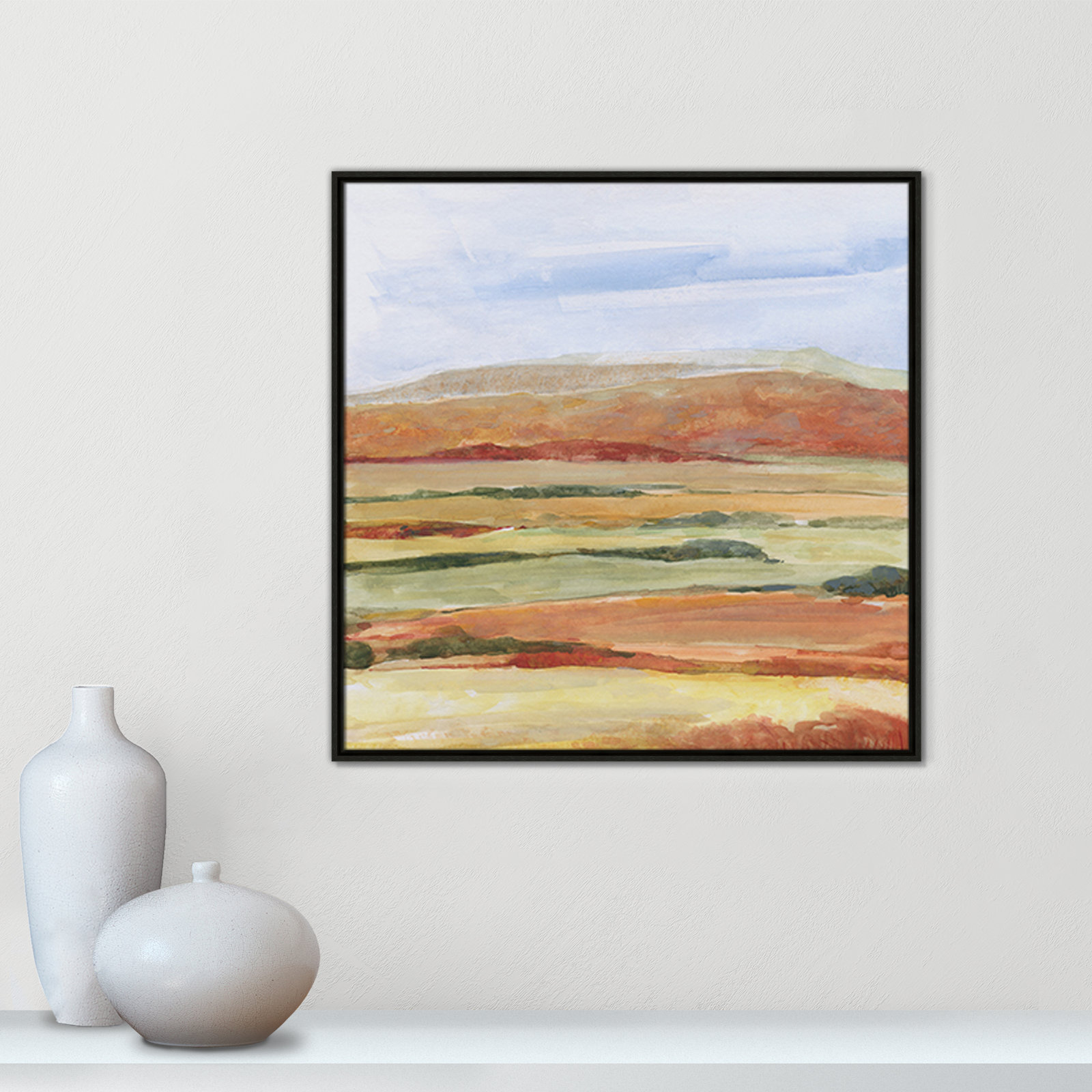 Damali "Sedona Magic" Print by Sally Swatland, Espresso, 31.5" H x 31.5" W x 2" D