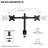 Dual Monitor 27" Array Desk Mount