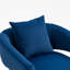 Chaise d'appoint rembourrée en tissu de velours texturé avec support en métal House Hold-1606769335