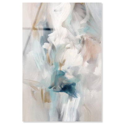 «Whispering Colors III», art abstrait vert par Art Remedy, prêt à être accroché