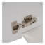 Meuble-lavabo mural polyvalent 36 po avec lavabo en céramique 36 po et poignées à fermeture en douceur à conception libre avec 2 tablettes latérales ouvertes, grand espace de rangement, blanc