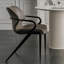 Chaise d'appoint à dossier solide gris (ensemble de 2)