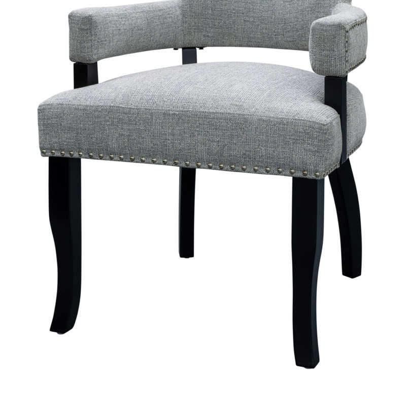 Chaise rembourrée Dawson, Gris
