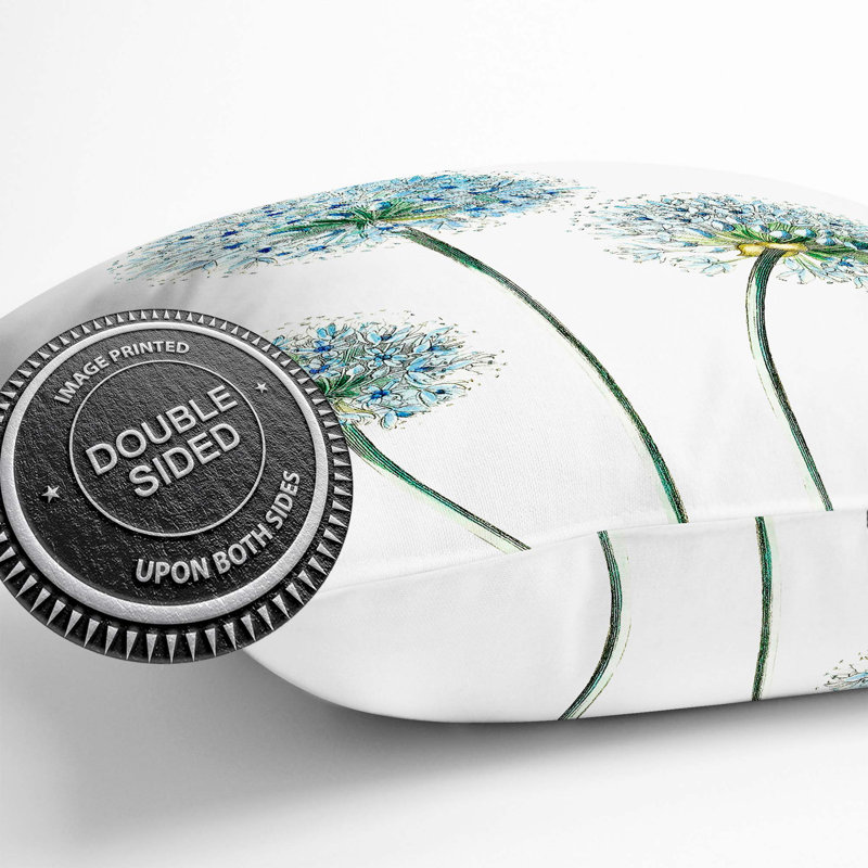 Floral Square Throw Cushion, 55cm H x 55cm W x 20cm D