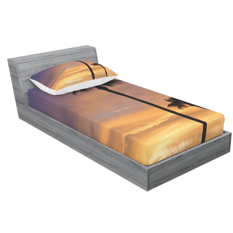 Microfiber Sheet Set, Twin Sheet Set with Fitted Sheet