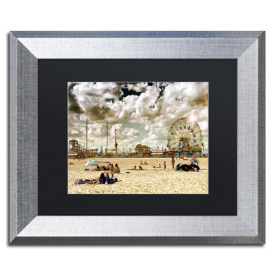 Coney Island Beach Framed Photographic Print