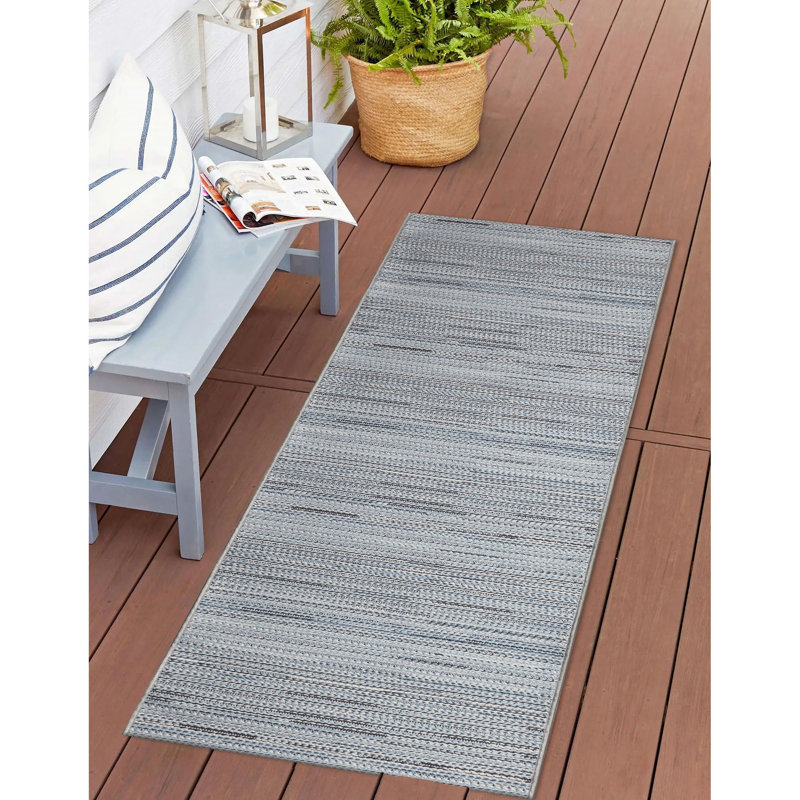 Caracas Striped Indoor / Outdoor Rug, Runner 1'11" x 4'11"