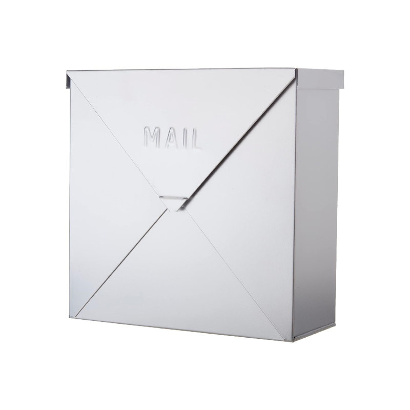 Chicago Silver Industrial Style Wall Mounted Metal Mailbox