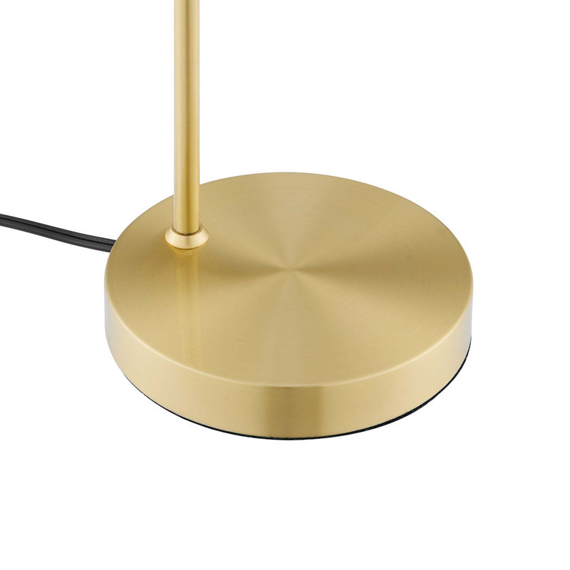 Modway Element Glass Table Lamp, Satin Brass