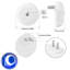 2PC Light-controlled Night Light Plug-in Suitable For Corridors Stairs Bathrooms And Kitchens-137458143