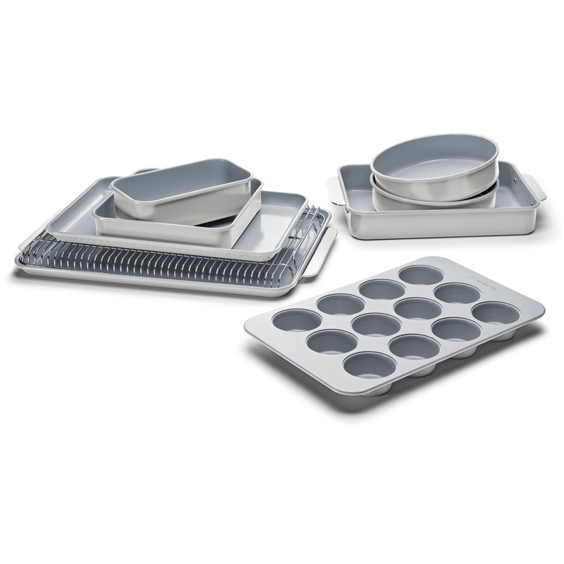 Caraway 11Pc Non-Toxic Nonstick Ceramic Mega Bakeware Set, Gray