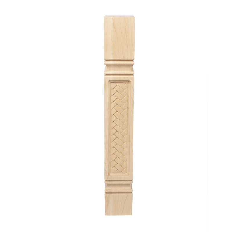 Pieds pour îlot de mission en érable dur de 3 3/4 po de large x 35 1/4 po de haut Blainey, H 35,25 po x l 5 po x P 5 po