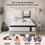 Matelas moyen en mousse viscoélastique gélifiée rafraîchissante avec charbon-459702095-454177622