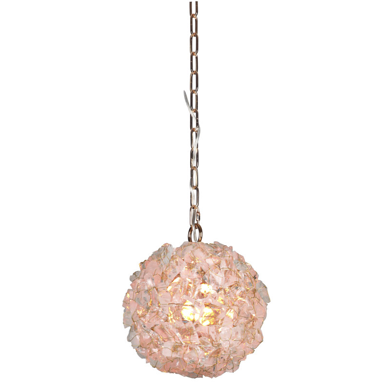 Luminaire sphère suspendu 1 lumières simple Lovelace, H 11,5 po x l 11,5 po x P 11,5 po