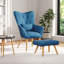 Hraztan Upholstered Accent Chair with Footstool-1574383477