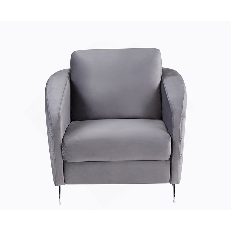 Fauteuil polyvalent en lin pour des utilisations multiples et un décor élégant, Gris