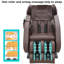 Fauteuil de massage inclinable chauffant en similicuir-323134349