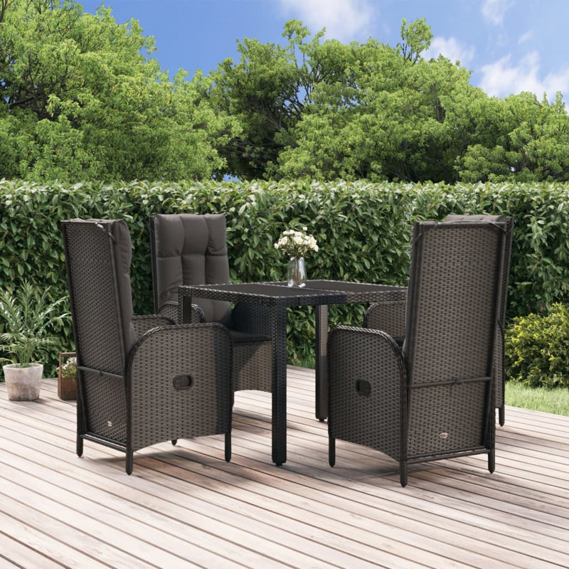 Ensemble repas d'extérieur carré L 35,4 po Synquis, 4