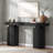 63-Inch Rustic Brown Console Table-1263930886