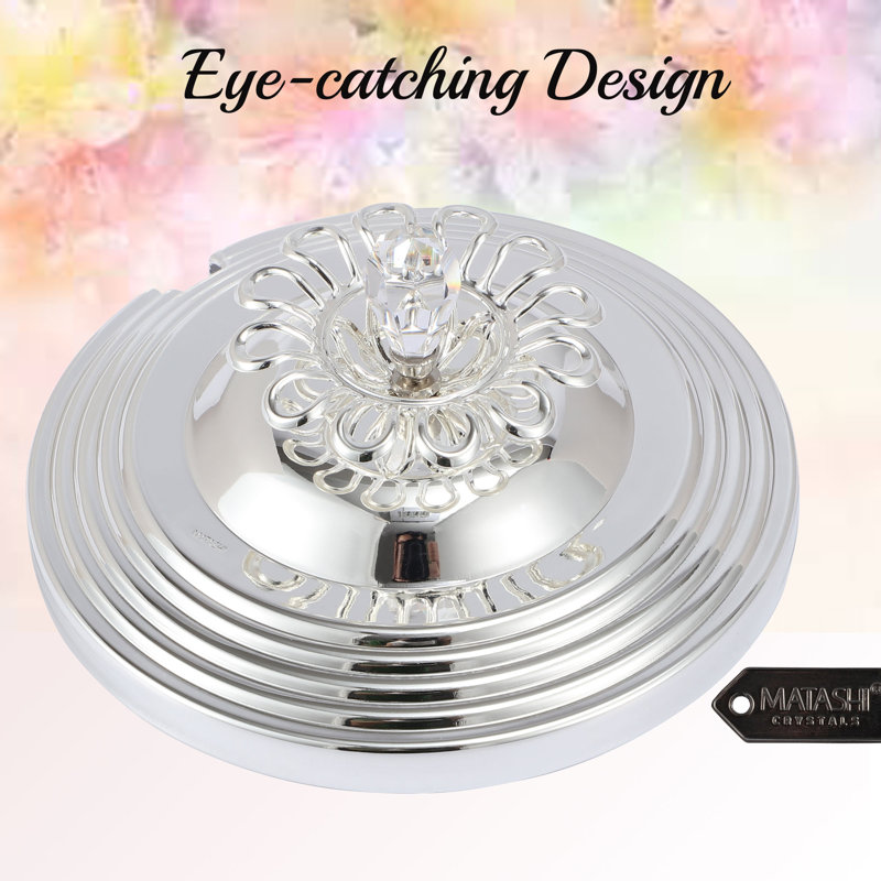 Ensemble d'assiettes décoratives Crystal Glam, Argent