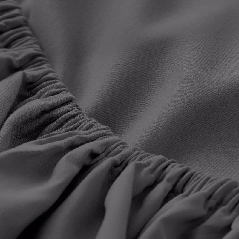 Drap-housse en microfibre, Drap-housse pour lit simple TG, Forged Iron Grey